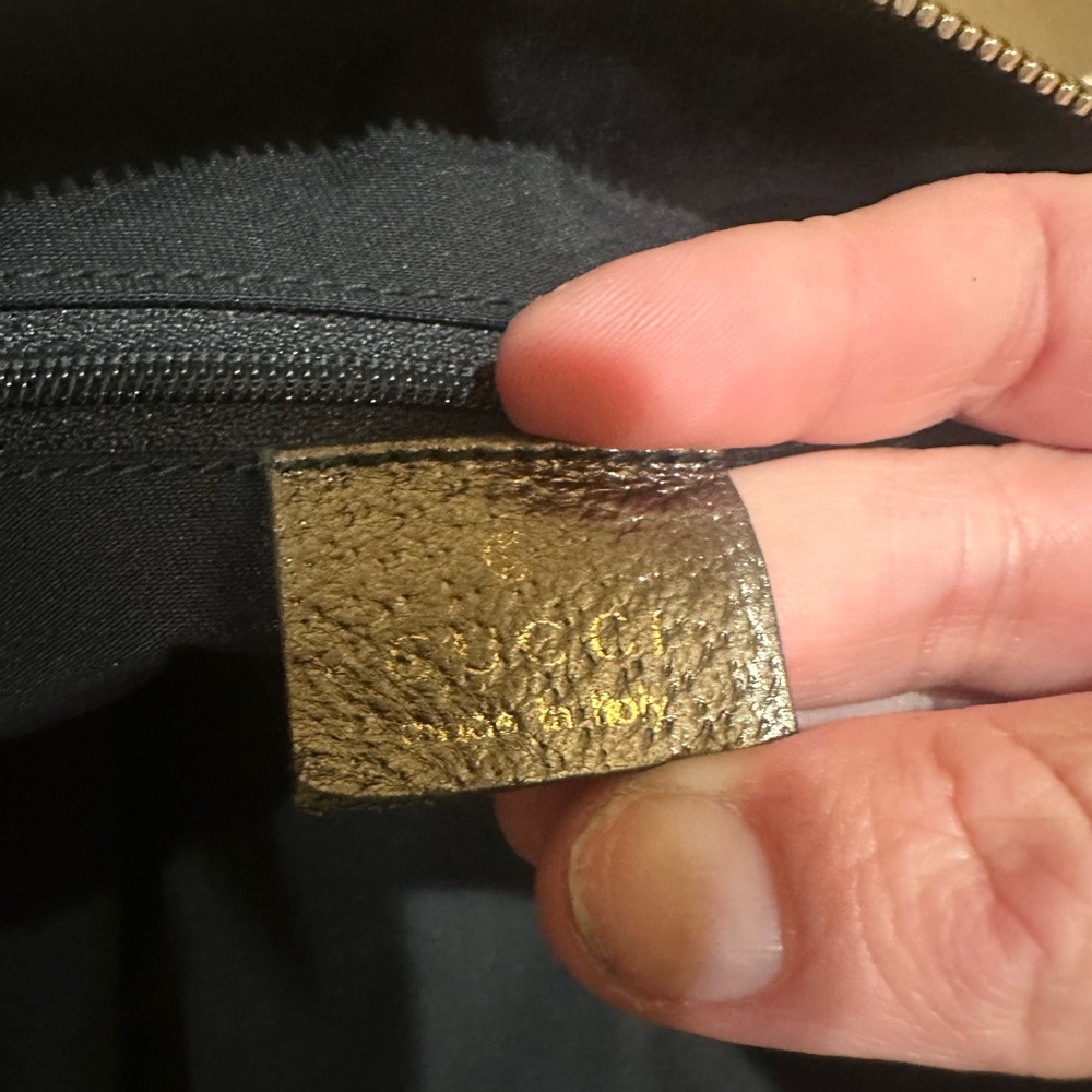 Gucci Webbed Monogram Zip Top Medium Handbag *Wit… - image 6